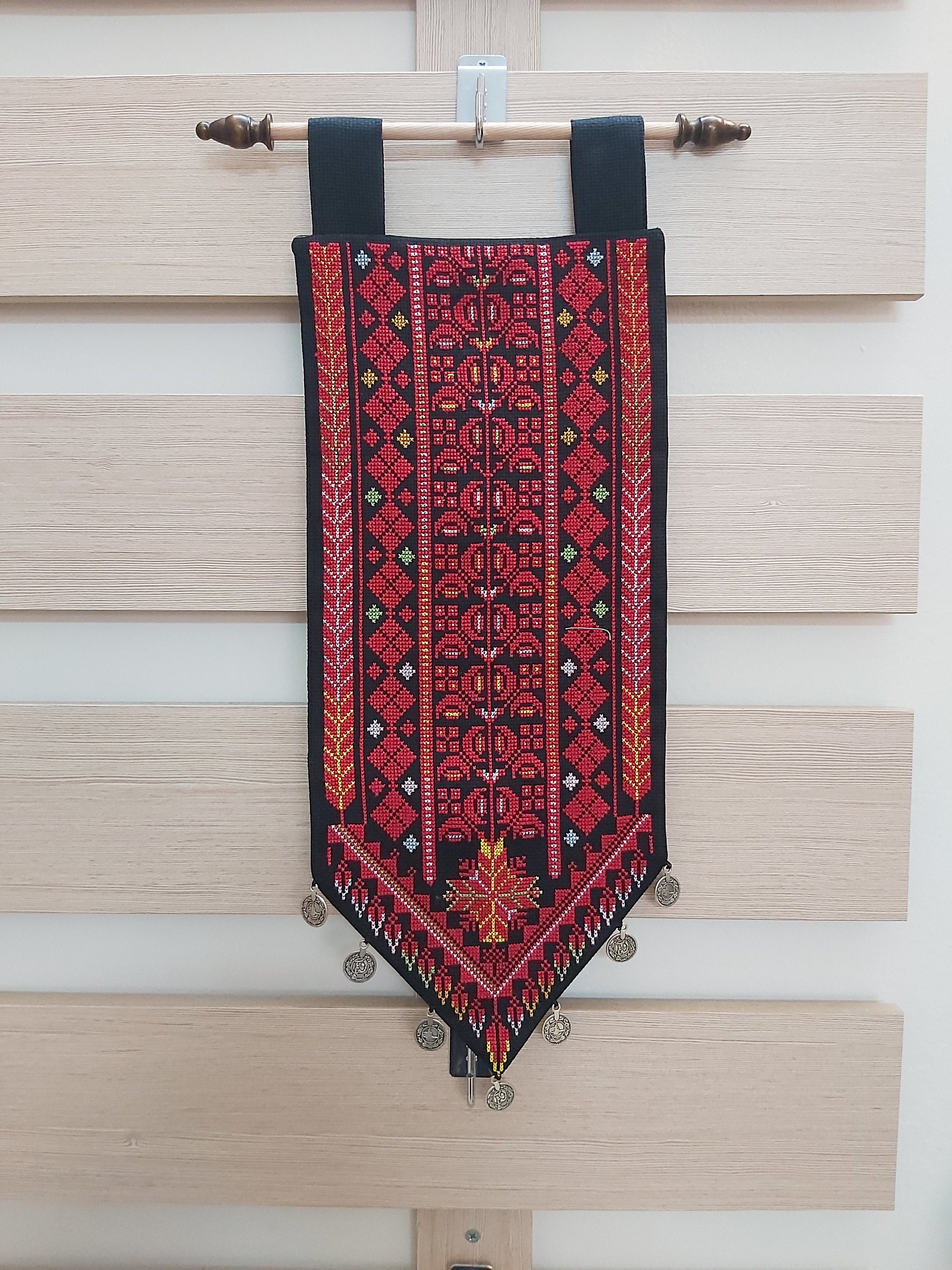 Palestinian Embroidered Wall Hanging Etsy