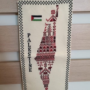 Palestinian embroidered wall hanging