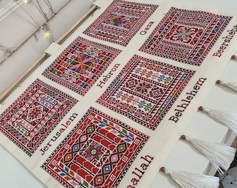 Palestinian embroidery wall hanging