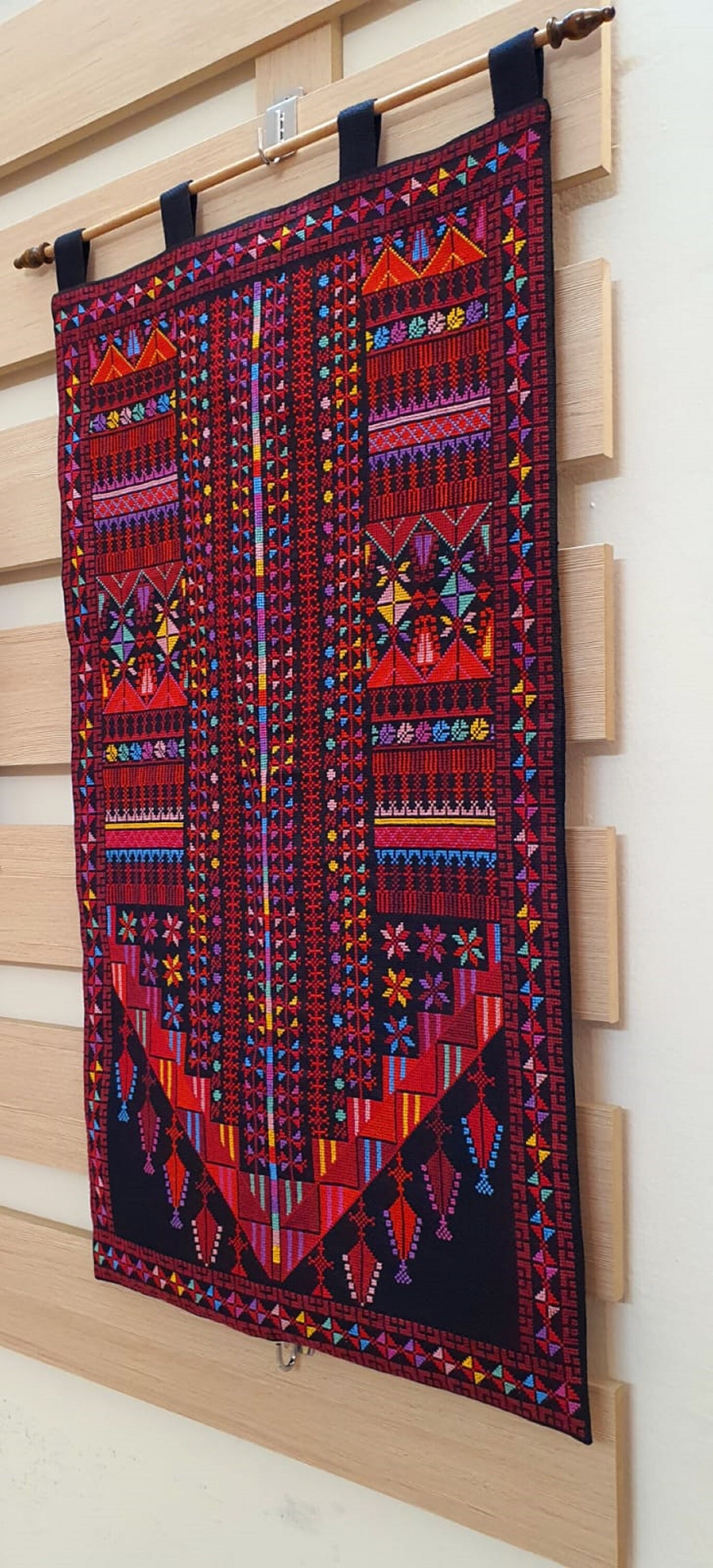 Palestinian Embroidered Wall Hanging Etsy UK