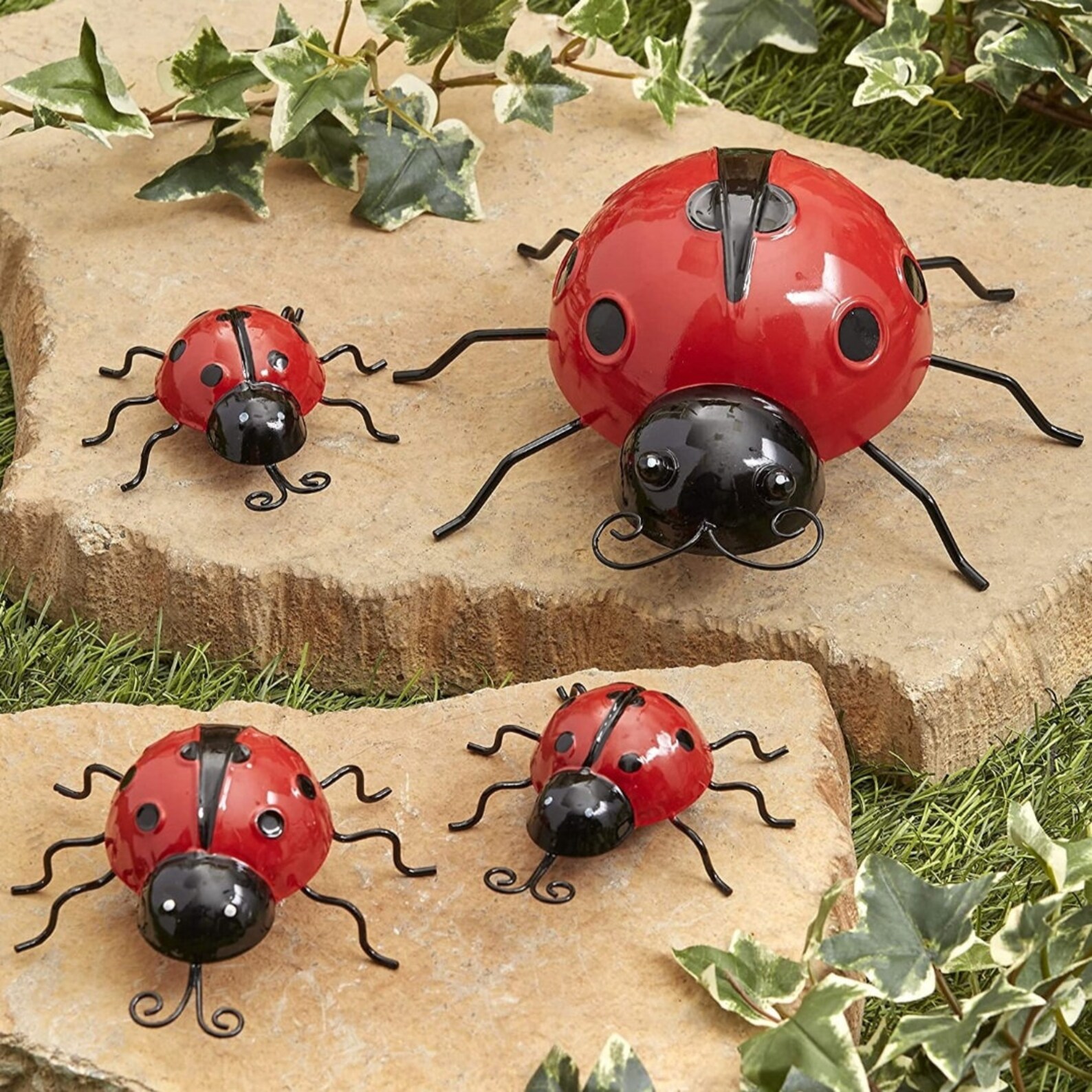 Metal Ladybugs Garden Wall Art Decor Cute Ladybugs for Etsy