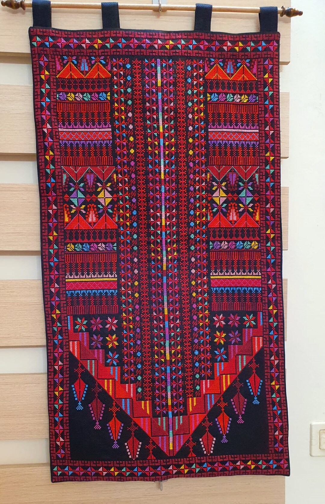 Palestinian Embroidered Wall Hanging Etsy UK