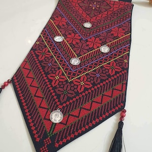Palestinian embroidered wall hanging