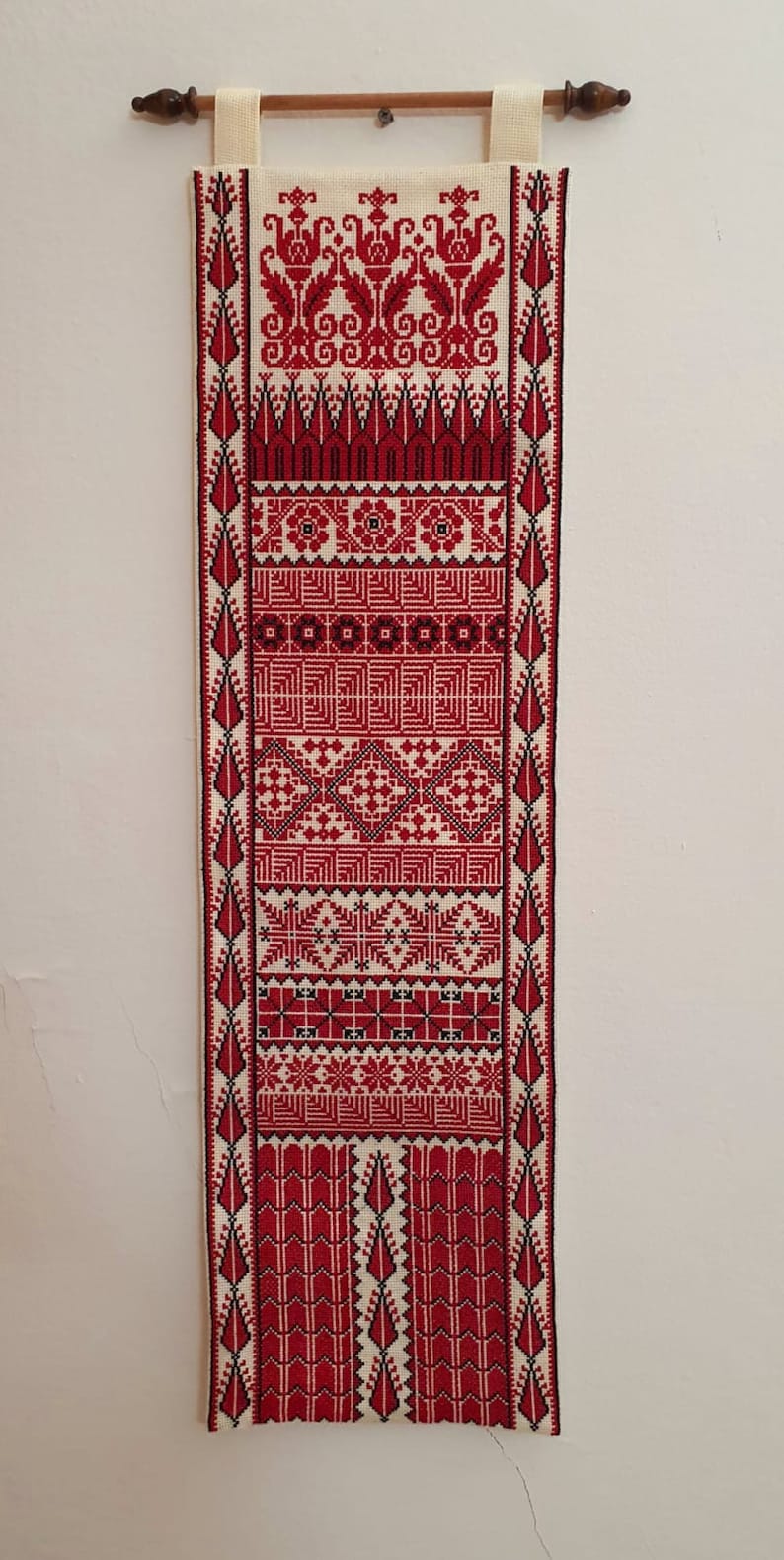 Palestinian Embroidery Wall Hanging Etsy