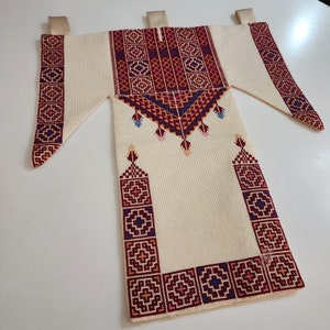 Palestinian embroidered wall hanging | Palestinian decor | wall hanging | wall decor | Tatreez Wall Art | Cross Stitches Design
