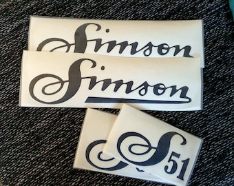 Simson Sticker Old Lettering S50 S51 S70 Schwalbe Star