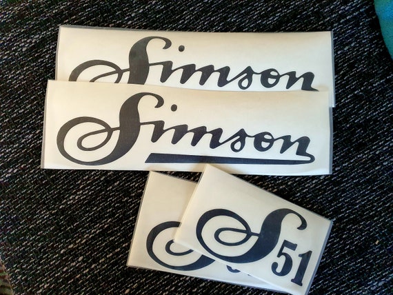 Simson Sticker Old Lettering S50 S51 S70 Schwalbe Star 