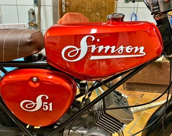 Simson S51 sticker set of 4 *old lettering*