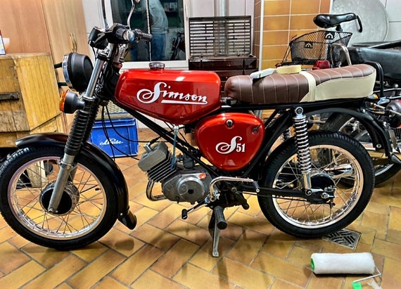 Simson Aufkleber alter Schriftzug S50 S51 S70 Schwalbe Star - .de