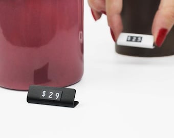 Custom Price Tags - Magnetic Number/Letter Tags - Price Tag for Jewelry - Counter Sign - Retail Price Tag - Mini Price Label