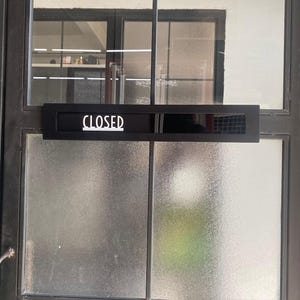 Open/closed Sign- Gold Stainless Steel, Black or White Sign ...