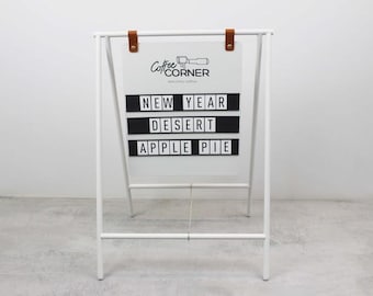 Custom A Frame Sidewalk Sign - Sandwich Board Sign - Outdoor Cafe Sign -  A board Exterior Sign -Advertising Board - Magnetic Business Sign