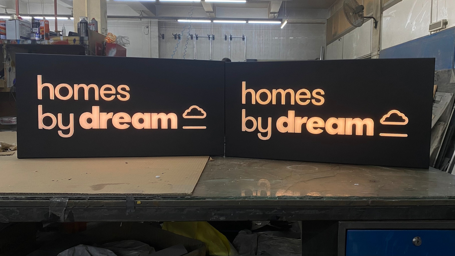 Custom Light Box Sign: 3D LED, Double Sided, Backlit Outdoor Signage - Etsy