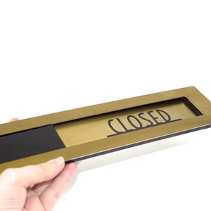 Open/closed Sign Gold Stainless Steel Sign Personalized Sign Busy ...