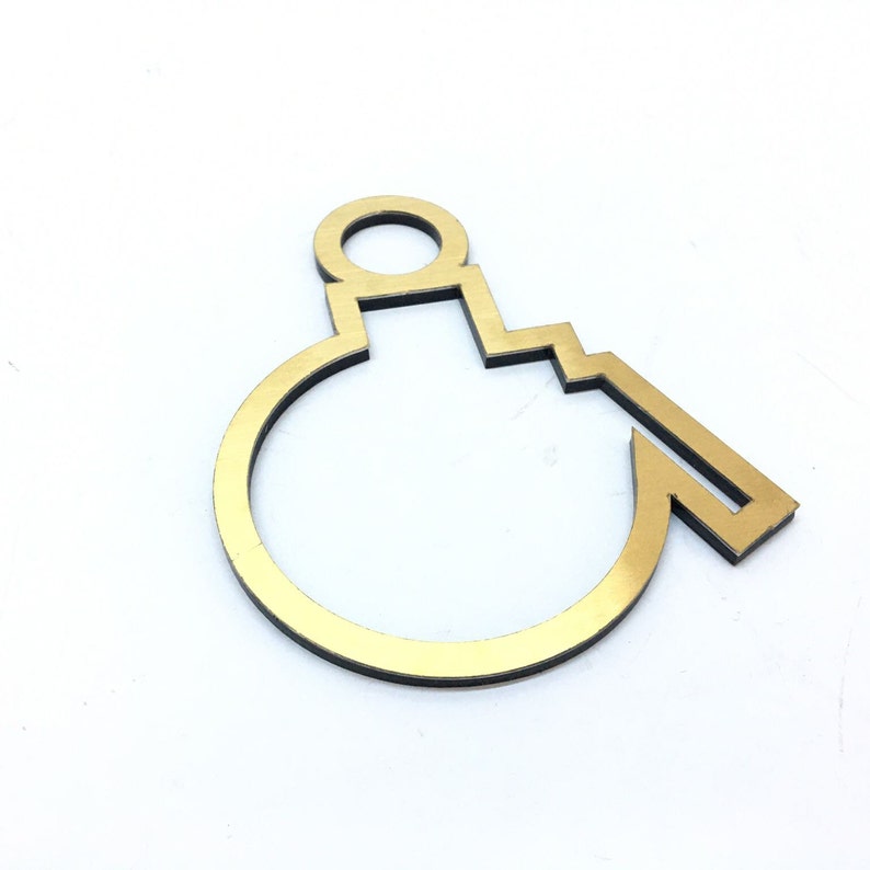 High-quality restroom sign with clear disabled icon, suitable for accessible areas in public spaces.