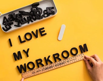 Foam Magnetic Letters: Menu Board Alphabet, Numbers, Symbols (255/510/1020pc Set)