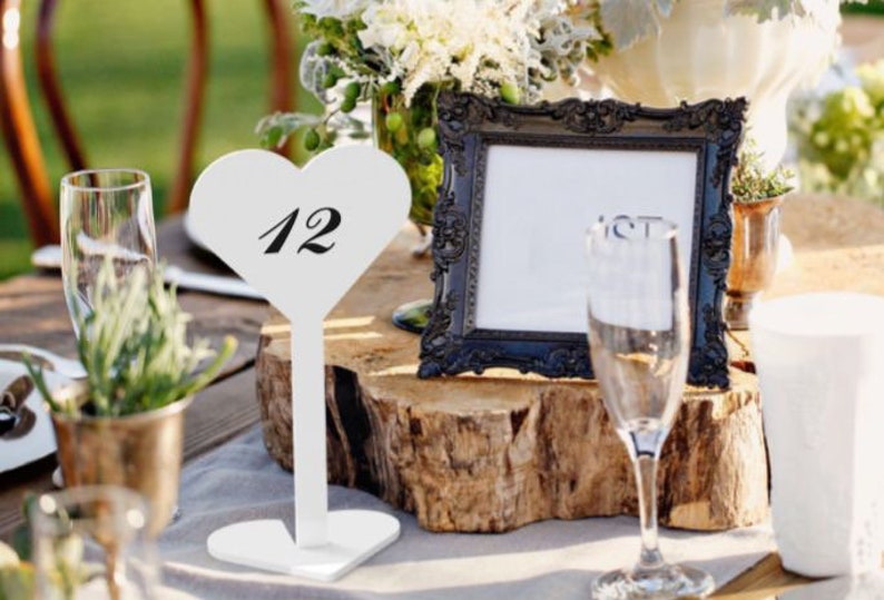 DIY or Printed Table Numbers, Reserved, Tag or more Set of 20 Hotel Restaurant Cafe etc. image 2