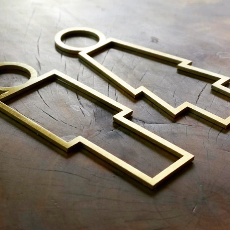 Men and Women Restroom Sign - Etsy