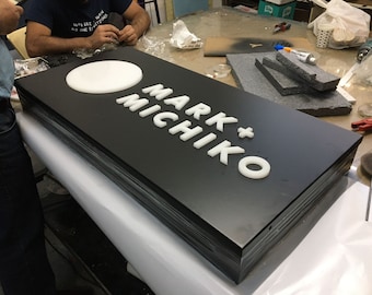 Custom Made Store Sign - Light Box - Illuminated Rectangular Sign - 3D LED Light Box Sign - Outdoor Signage- Double Sided Sign- Backlit Sign