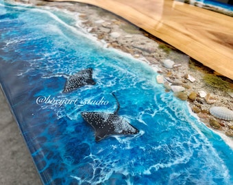 Made-to-Order, Ocean Coffee Table, Ocean Table, Home Decoration