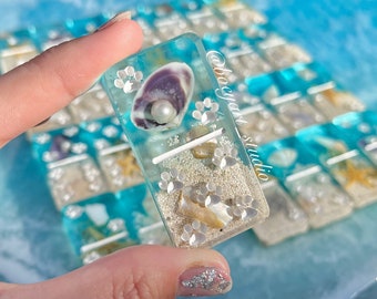 Ocean Dominos, Handmade Dominos Set, Shell Domino