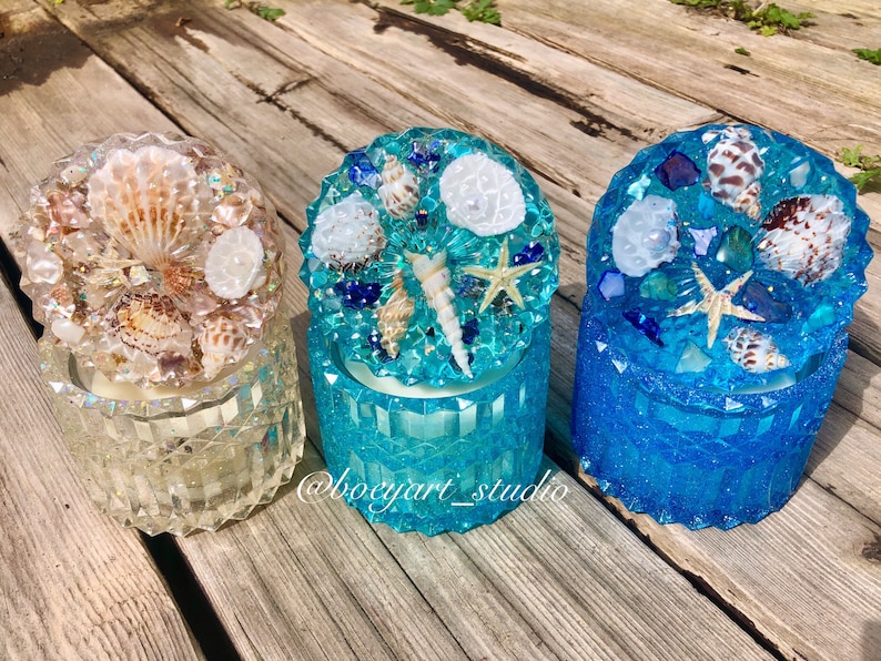 Ocean Jewelry Box Home Decor Office Decor Etsy