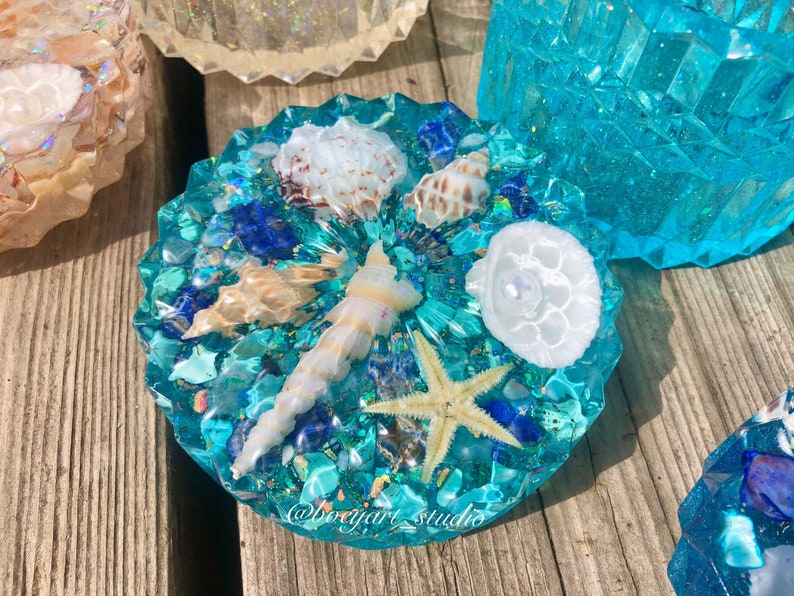 Ocean Jewelry Box Home Decor Office Decor Etsy