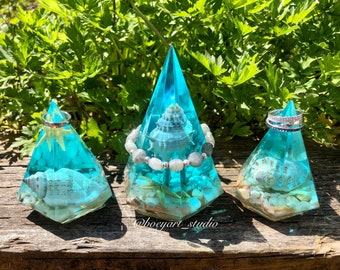 Ocean Rings Holder, Starfish Shell Jewelry Holder