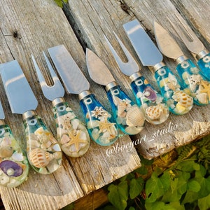Ocean Cheese Knifes, Cheese Knifes Set, House Warming Gift