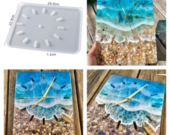 DIY Clock Mold, (Mold Only) DIY Resin Clock, Beach Clock Mold