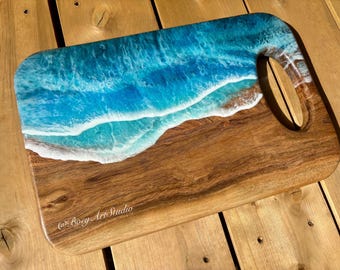Ocean Serving Board, Personalized Laser Engraving, Made-to-Order