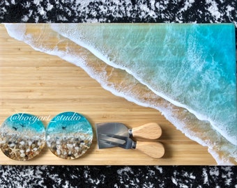 18”x11” Ocean Cheese Board LBS