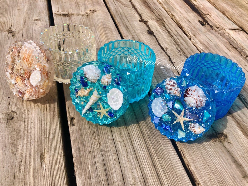 Ocean Jewelry Box Home Decor Office Decor Etsy