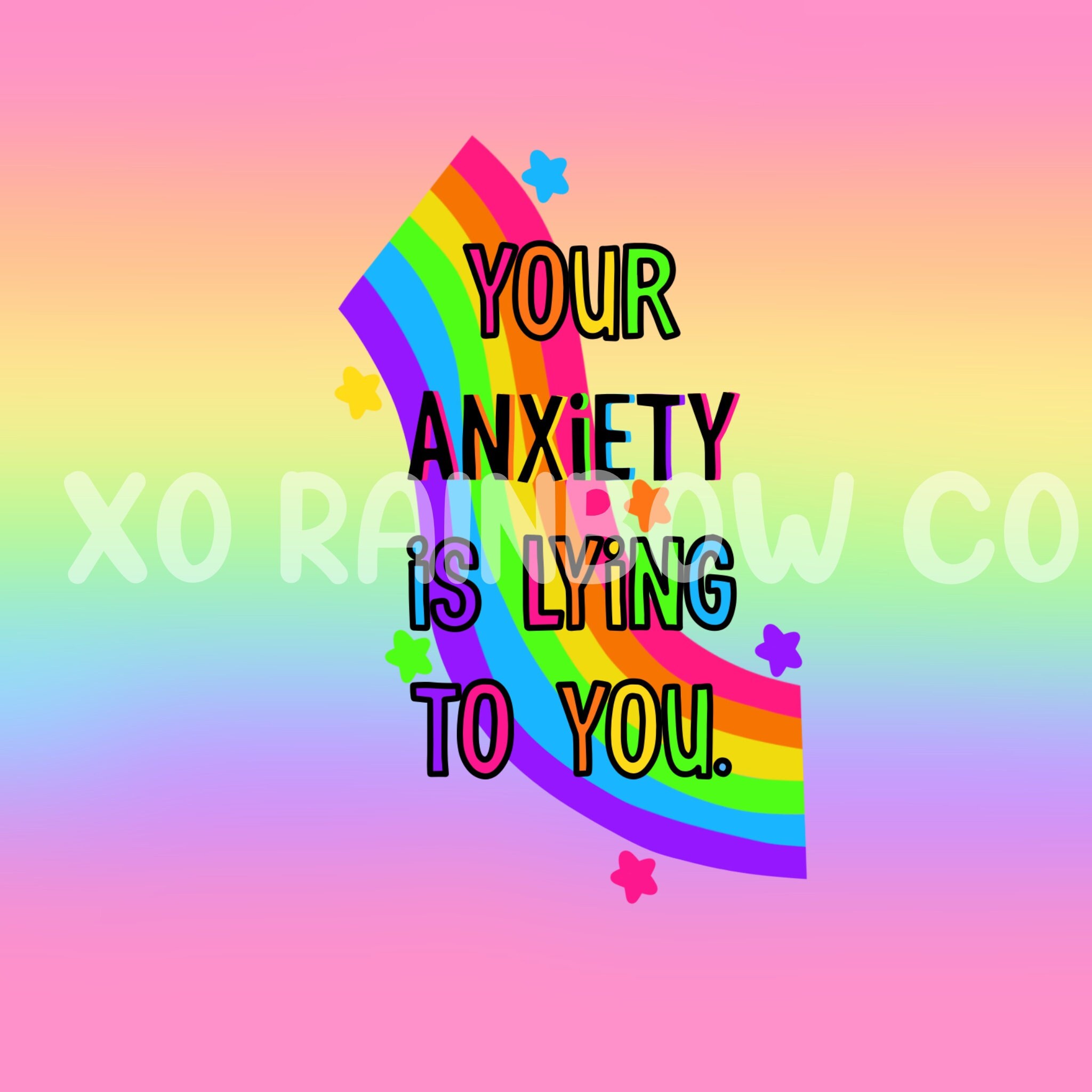 Your Anxiety is Lying to You Anxiety is A Liar Mental Health Etsy