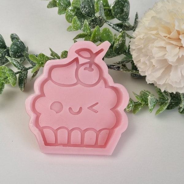 Cute Cupcake Silicone Mould Wax Melt Mold Resin Mould Resin Supplies 3D Silicone Mold Resin Art Gift Kawaii