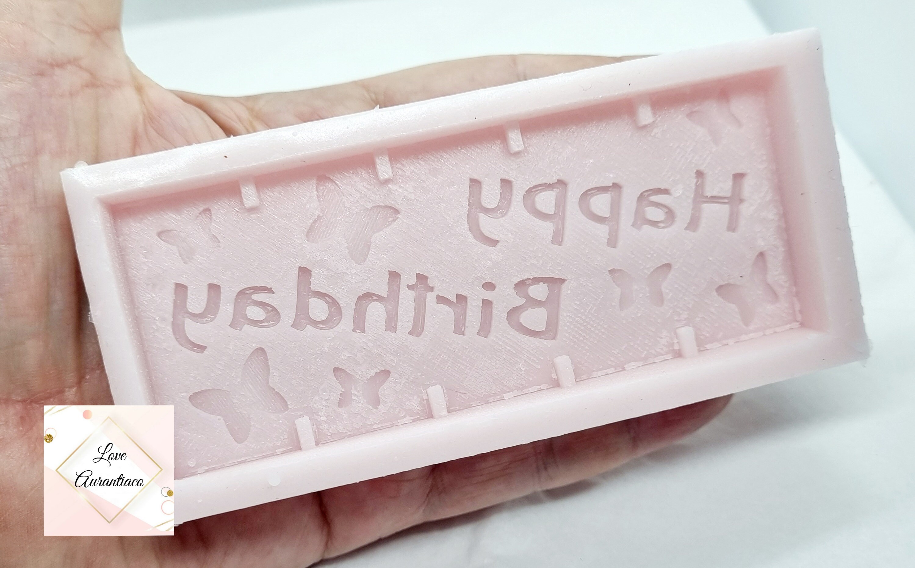 Wax Melt Happy Birthday Butterfly Silicone Mould Snap Bar Soap Etsy