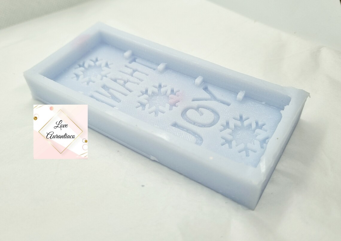 Snowflake Thank You Silicone Mould Wax Melt Xmas Snap Bar Soap Etsy UK