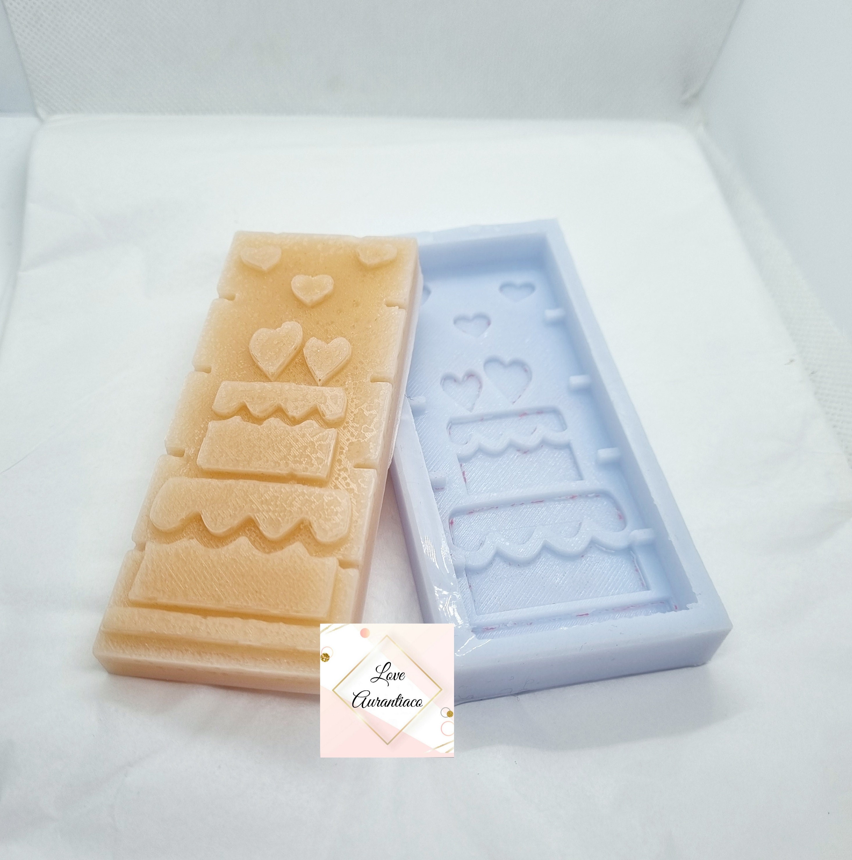 Cake Silicone Mould Wax Melt Snap Bar Mold Wedding Birthday Etsy