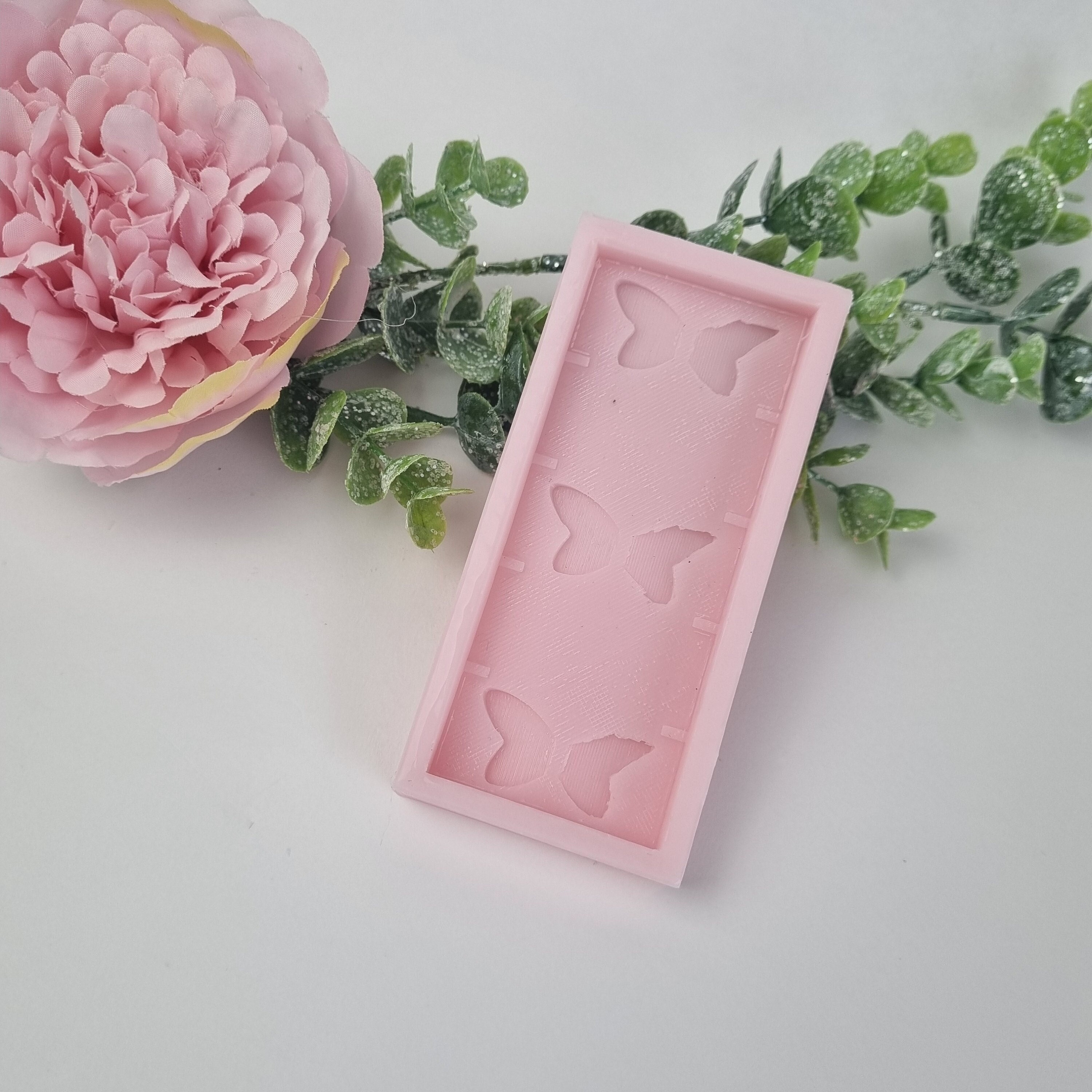 Large Butterfly Beetle Flower Shape Molds Ice Cube Tray PUDSIRN Non-Stick Cake Chocolate Baking Molds Soap Molds 3PCS Insects Silicone Molds 
