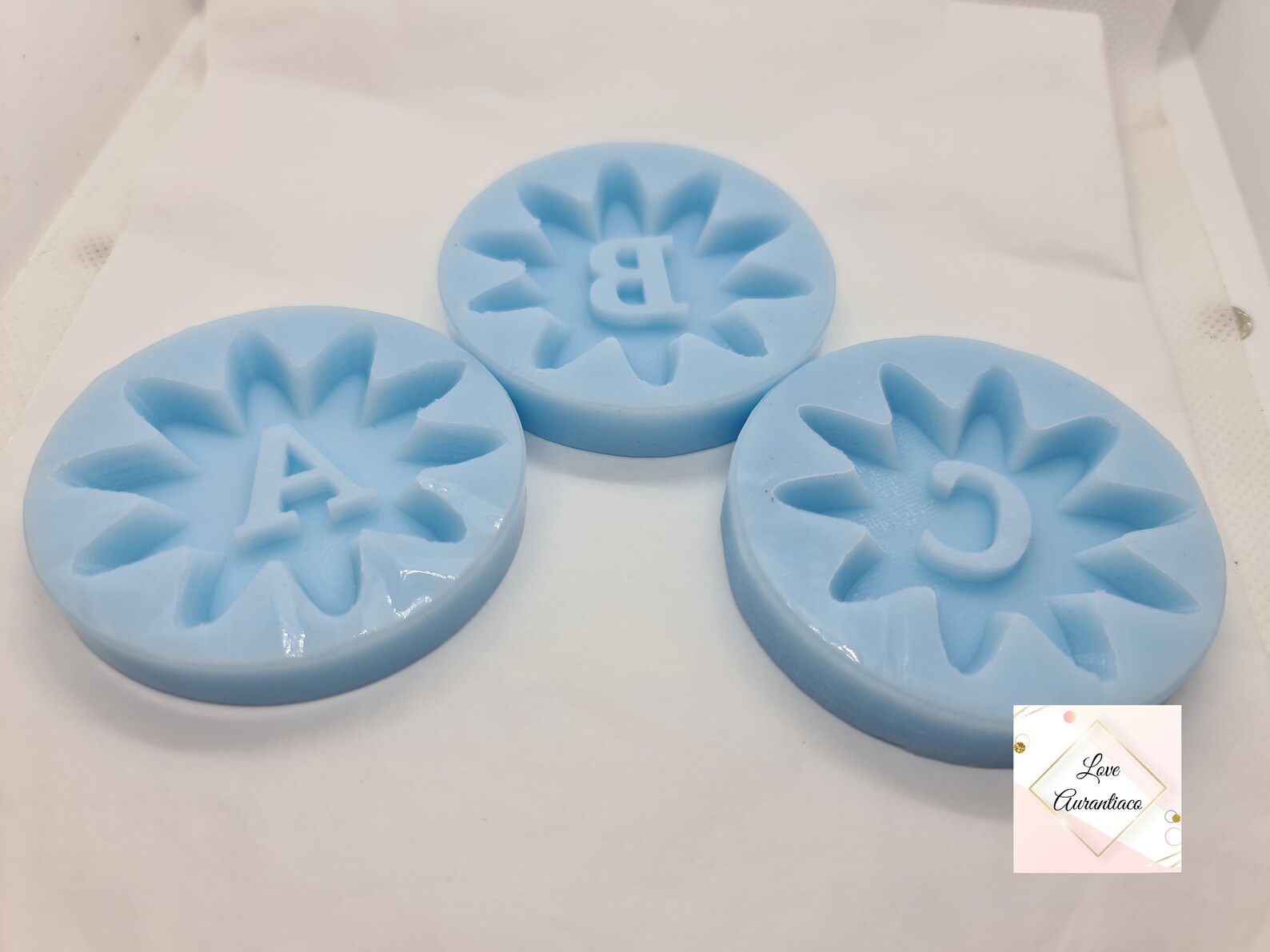 Initial Silicone Mold Wax Melts Resin Flower Keyring Gifts for Etsy UK
