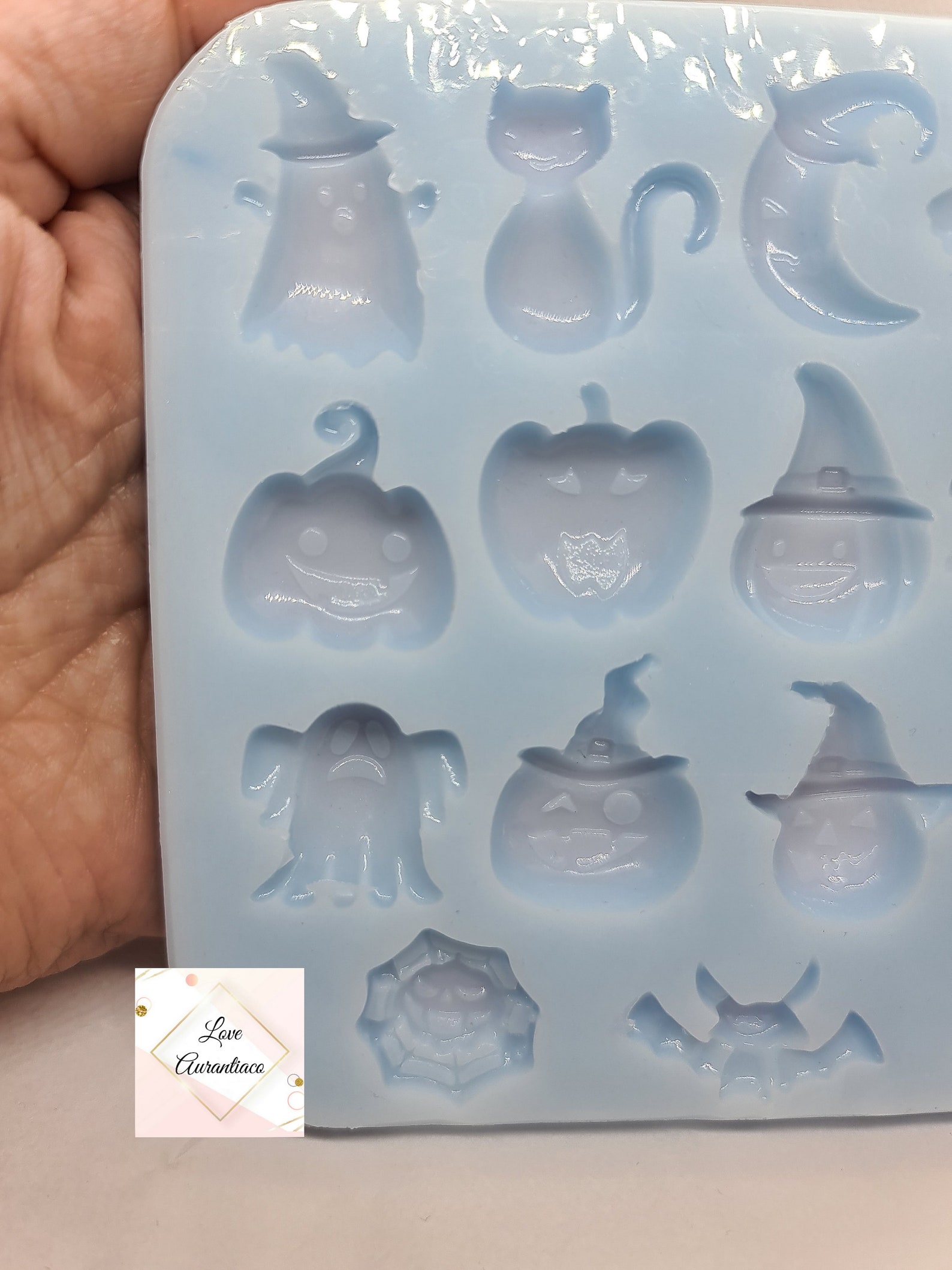 15 Piece Halloween Silicone Mold Flat Back Cabochon Wax Melts Etsy