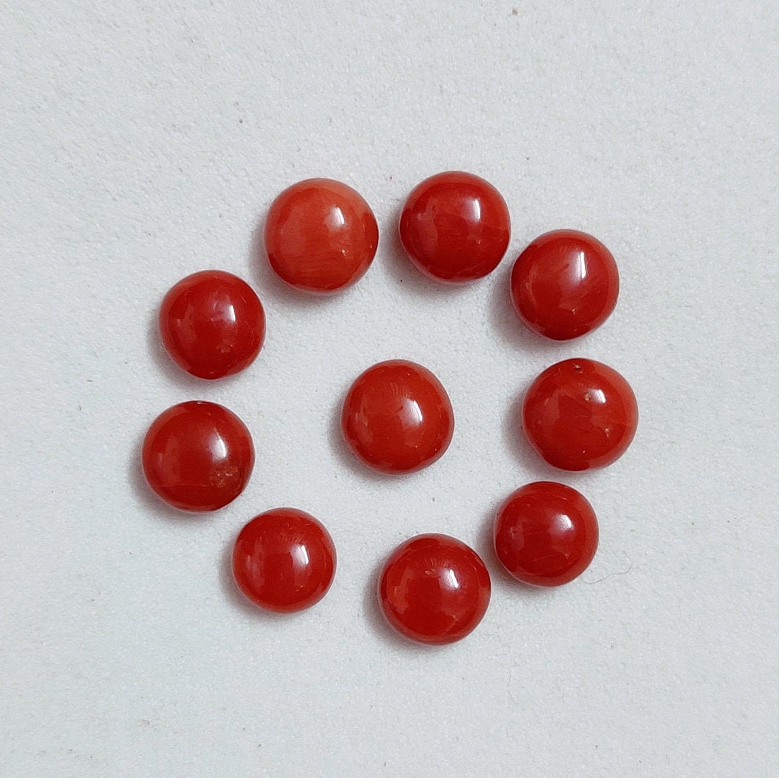 Coral Flat Back Faux MIXED Size Half Pearls 60 Grams 3mm, 4mm, 5mm, 6mm,  8mm, 10mm Half Round Embellishments, Diy, Crafts 
