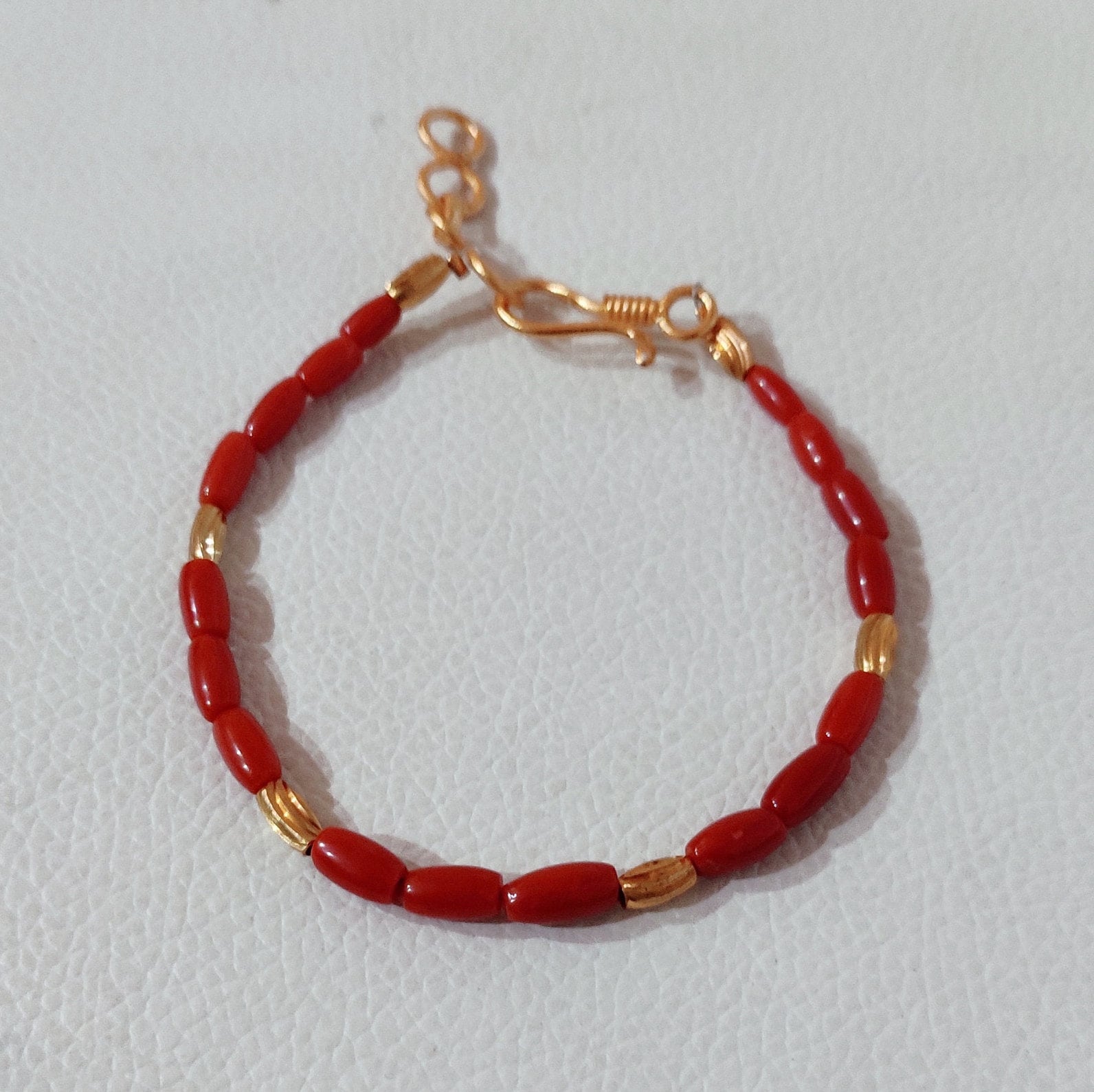 Beautiful Coral Bracelet 100 natural Italian Red Coral Bracelet