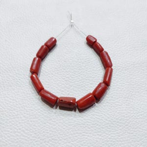 Beautiful !! 100% Natural Undyed Red Coral  Beads, Smooth Polished Sea Coral Beads, Handmade Red Coral Beads For Jewelry Making,