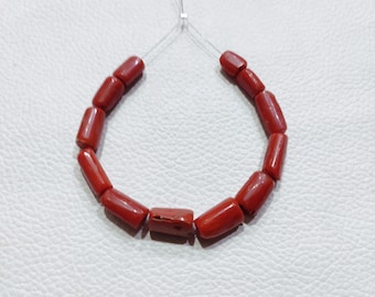 Beautiful !! 100% Natural Undyed Red Coral Beads, Smooth Polished