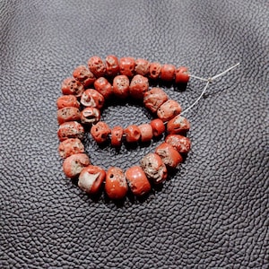 Coral Beads 100%Natural Italian Undyed Red Coral VERY OLD Beads, Smooth Polished Coral Beads Handmade Coral Beads Wholesale Supplies