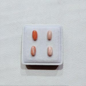 Undyed 100% Natural Coral Cabochon, White and Pink Marble Pattern, One of a Kind, Genuine Loose Coral Ready for Jewelry Making