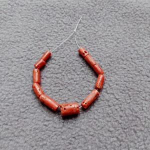 CORAL BEADS ! 100% Natural Italian Undyed Red-Orange Coral Beads, Smooth Polished Coral Beads, Handmade Coral Beads, Ready For Jewelry,