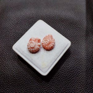 Pink Coral Flower Carving: Japanese Deep Sea Gemstone Charm