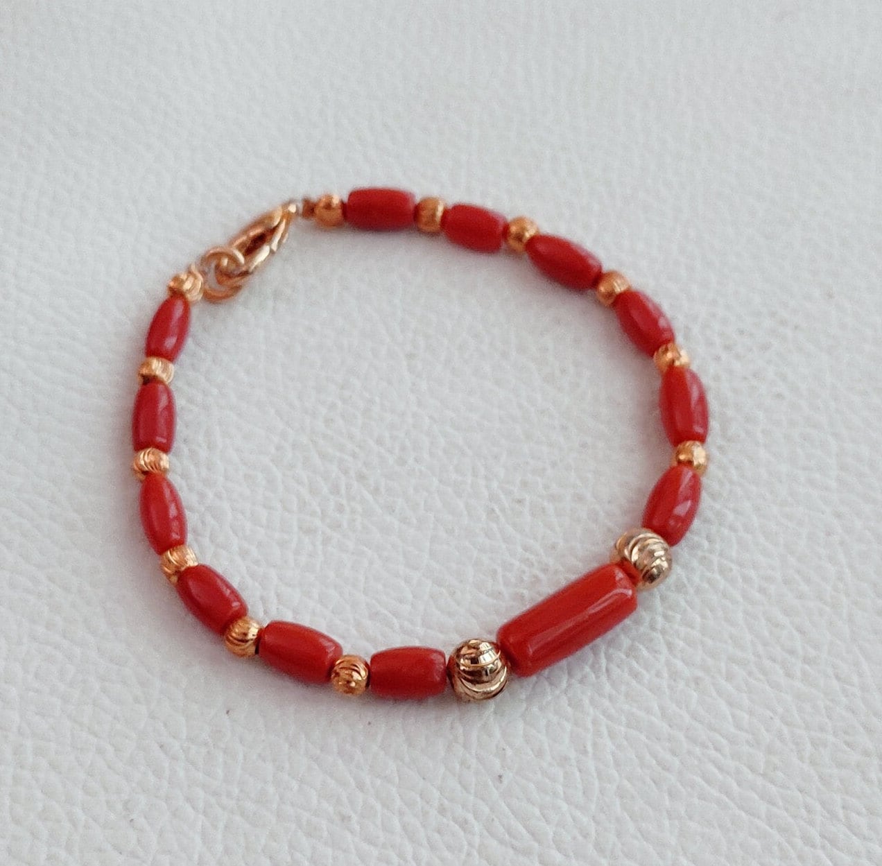 Protective 10k Gold Authentic Italian Red Coral Bracelet for pregnants &  babies ✨ | Instagram